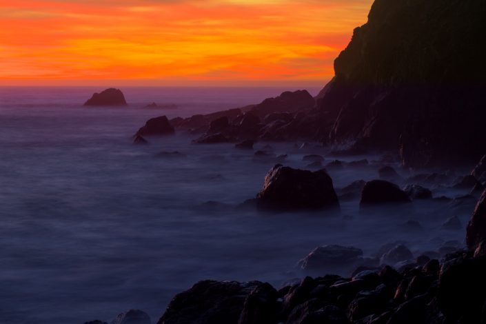Big Sur coast at sunset