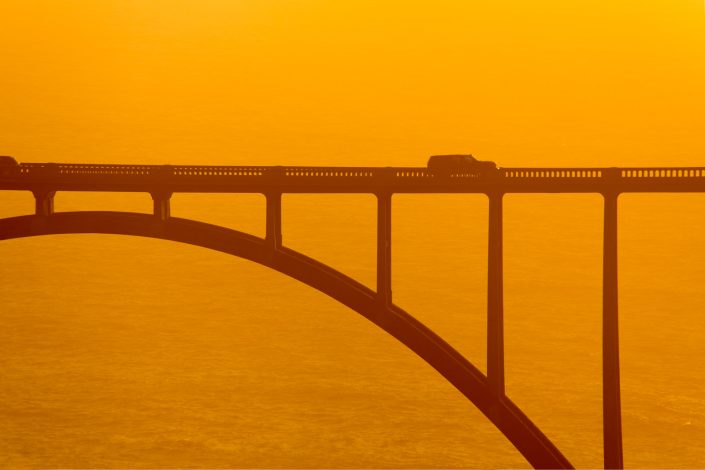 Bixby bridge at sunset