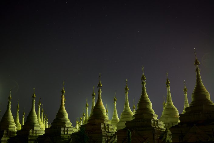 Stupa Silhouettes at night – Old Bagan, Myanmar