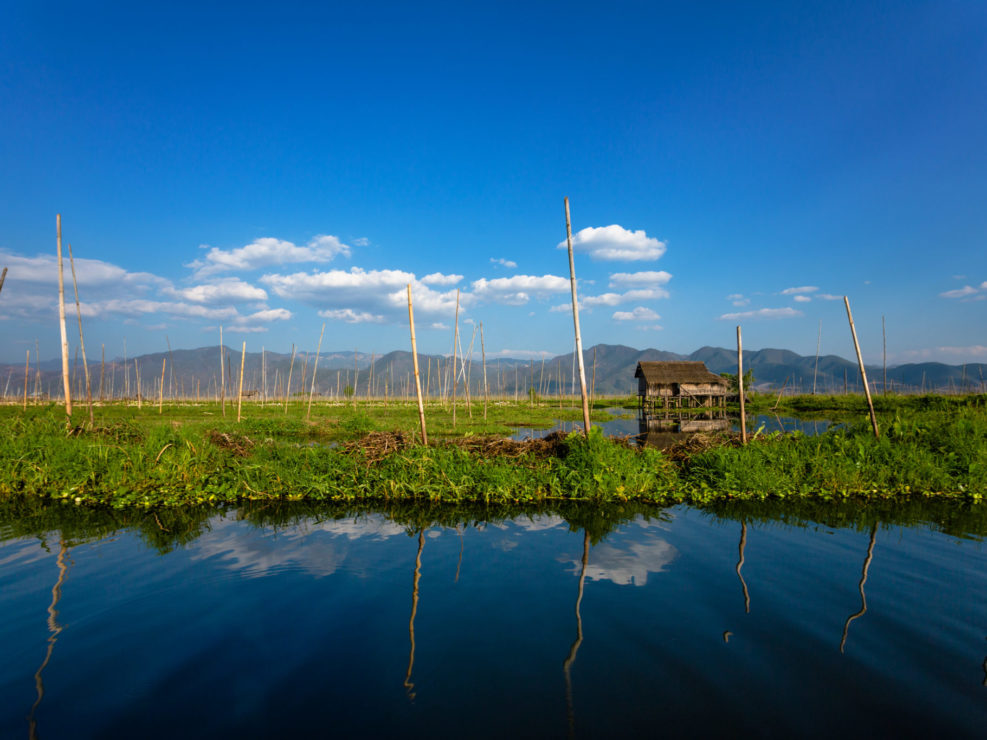 Stilted house on Inle Lake, Myanmar