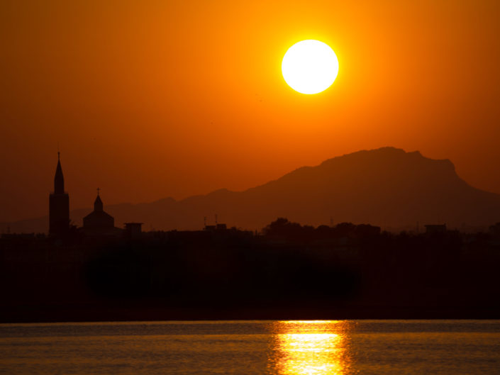 Spanish Cathedral Sunset Silhouette