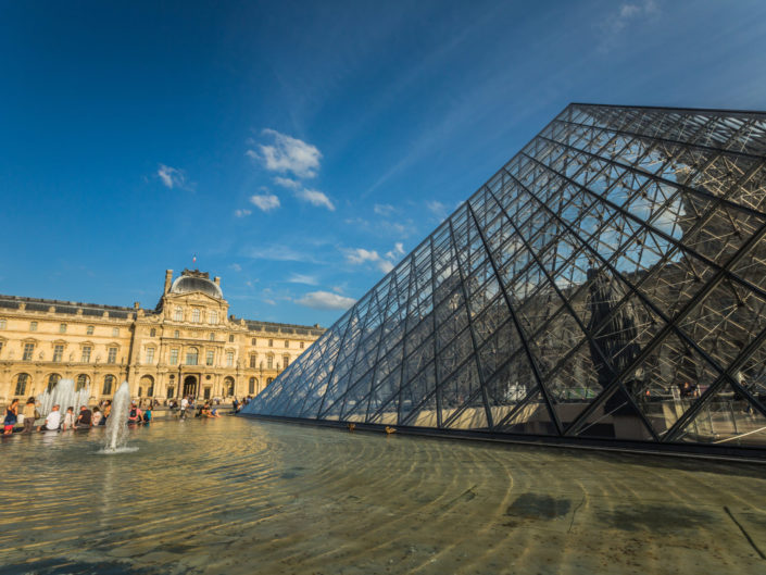 PARIS, FRANCE – JULY 14, 2014: The Louvre Museum is one of the w