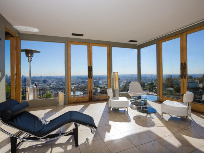 Modern Interior Living Room with View