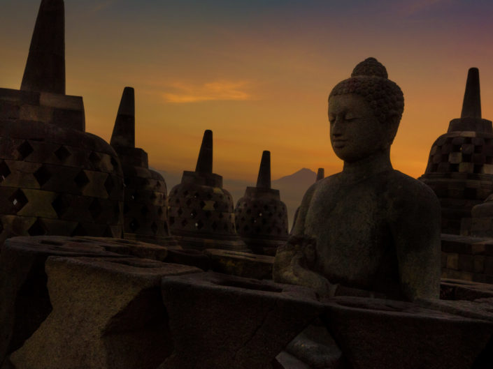 Stupas at Borobudur Temple – Yogyakarta, Indonesia