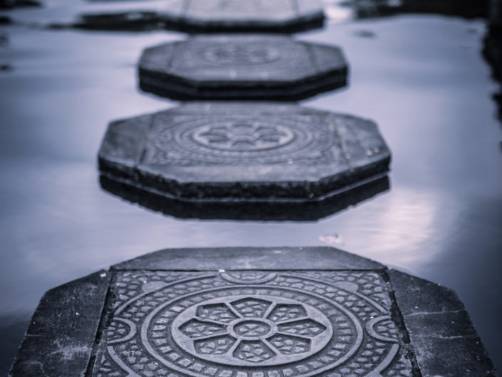 Tirta Gangga Water Palace stone walkway – Bali, Indonesia