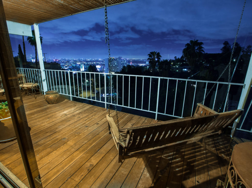 Modern Deck with View of Los Angeles