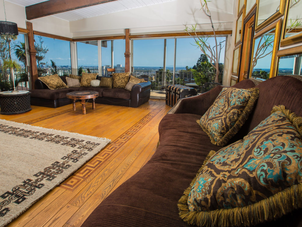 Modern Interior Living Room with View