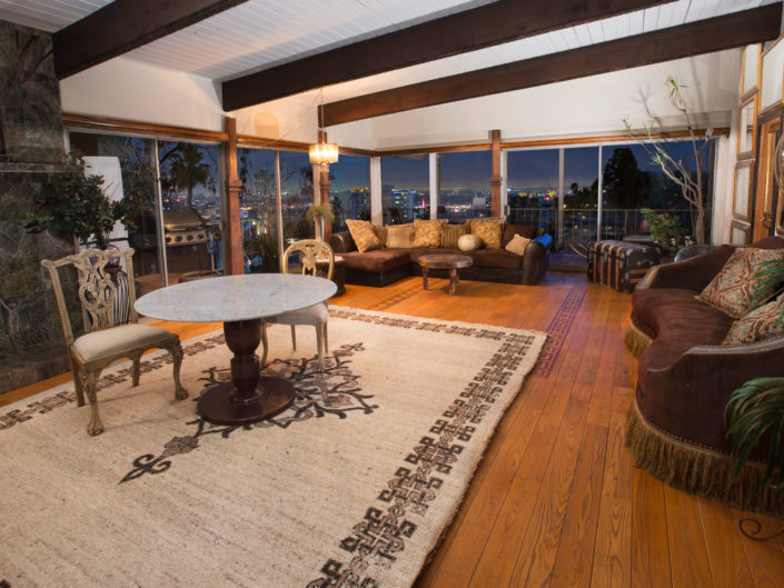 Modern Interior Living Room with View