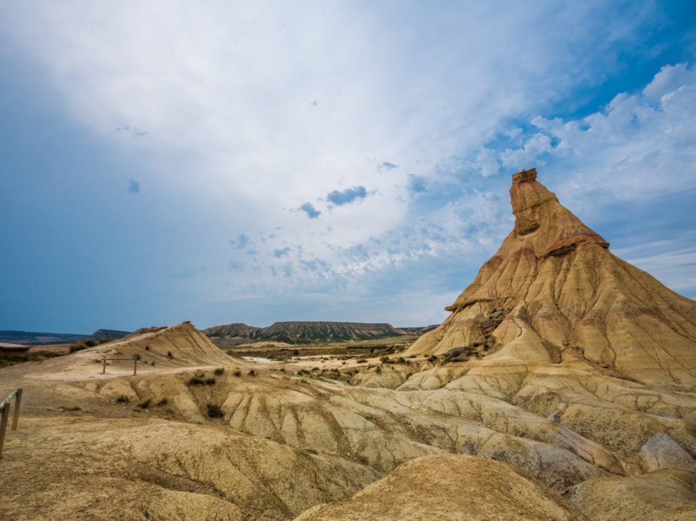 Castildeterra rock formation in the Bardena Blanca area of the B