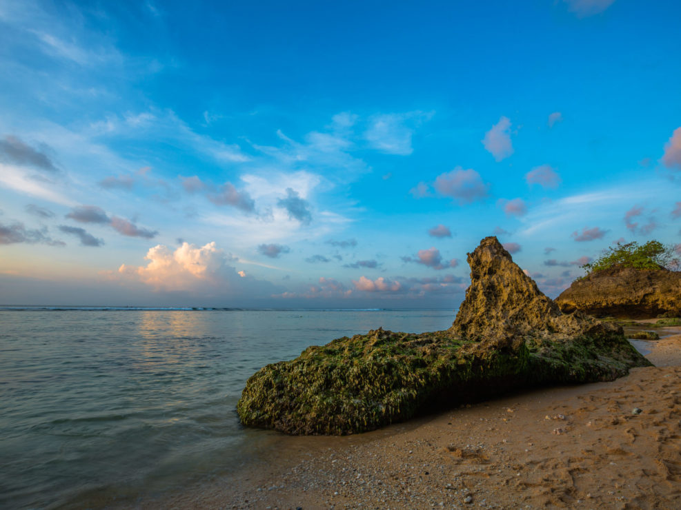 Rocks on Beach in Bali, Indonesia