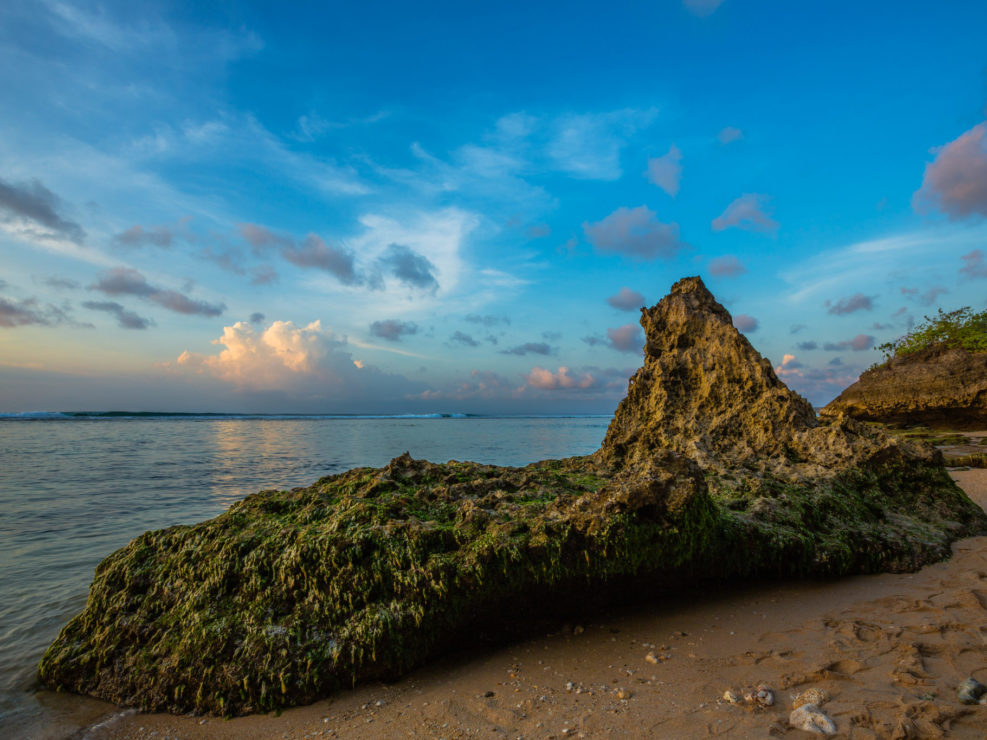 Rocks on Beach in Bali, Indonesia