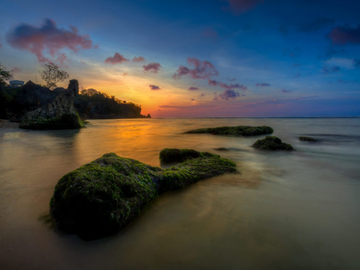 Sunset beach in Bali, Indonesia