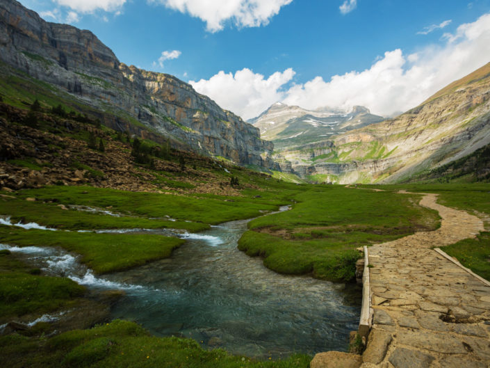 Cobblestone Path Through Mountains – Monte Y Perdido, Pyrenees, Spain