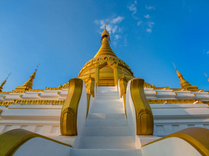 Gold pagoda, Sagaing Hill, Myanmar