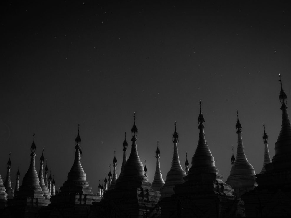 Stupa Silhouettes at night – Old Bagan, Myanmar