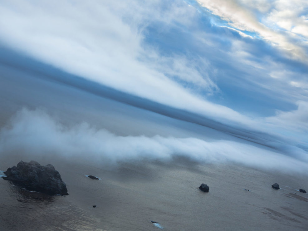 Roll Clouds in Big Sur over Bixby Bridge, California, USA