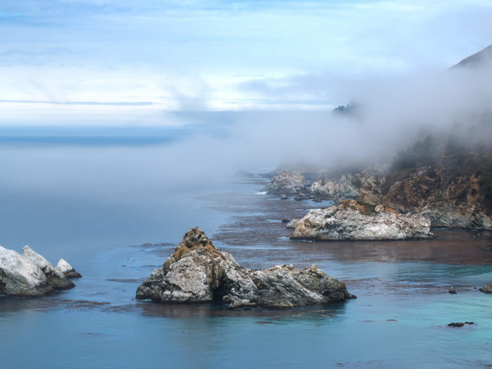 Cliffs next to McWay Falls – Big Sur State Park, California, USA