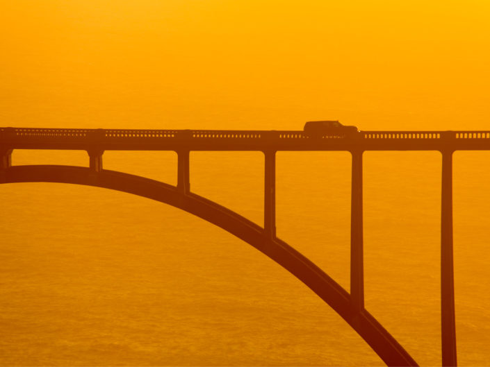 Bixby bridge at sunset