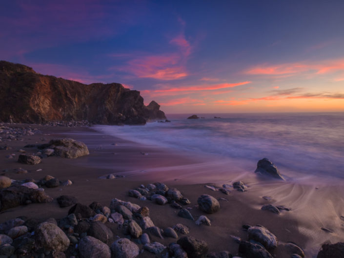 Big Sur coast at sunset