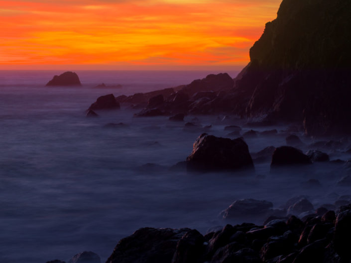 Big Sur coast at sunset