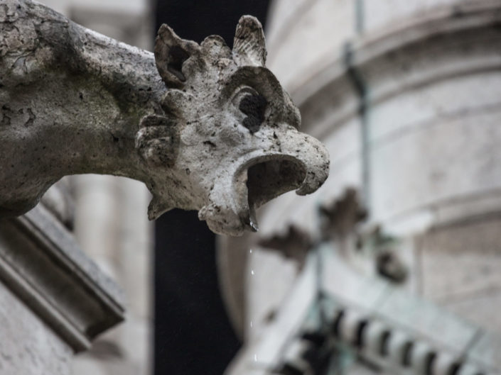 Gargoyle Detail – Sacre Couer Basilica – Montmarte, Paris, France