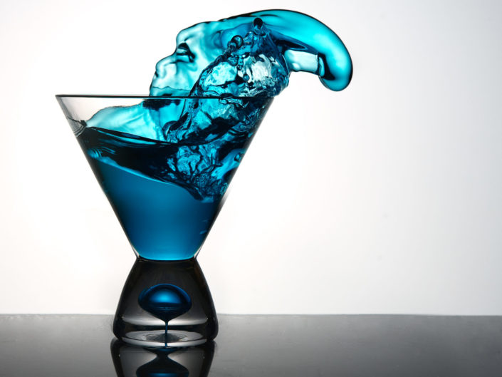 Colorful Alcohol Splash