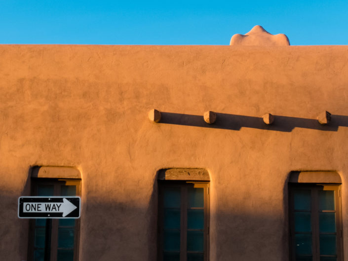 Santa Fe adobe building