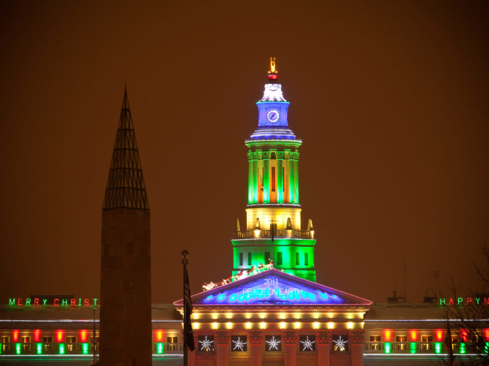 Denver’s City and County Building, Night