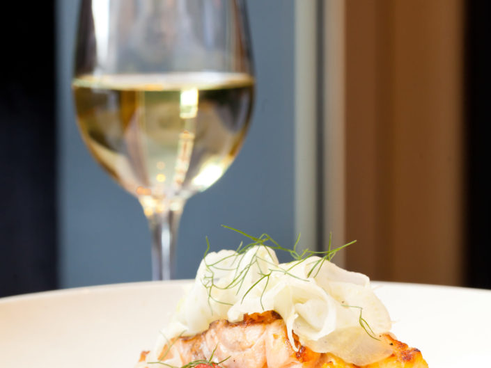 Salmon Dish with white wine