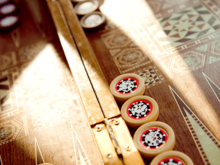 Traditional Turkish Backgammon Board