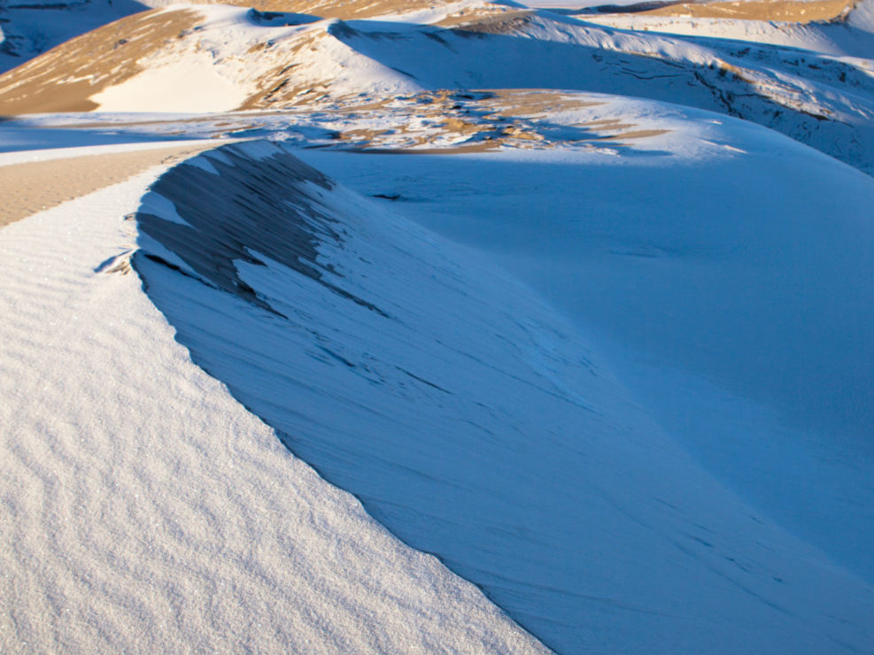 Great Sand Dunes in Snow