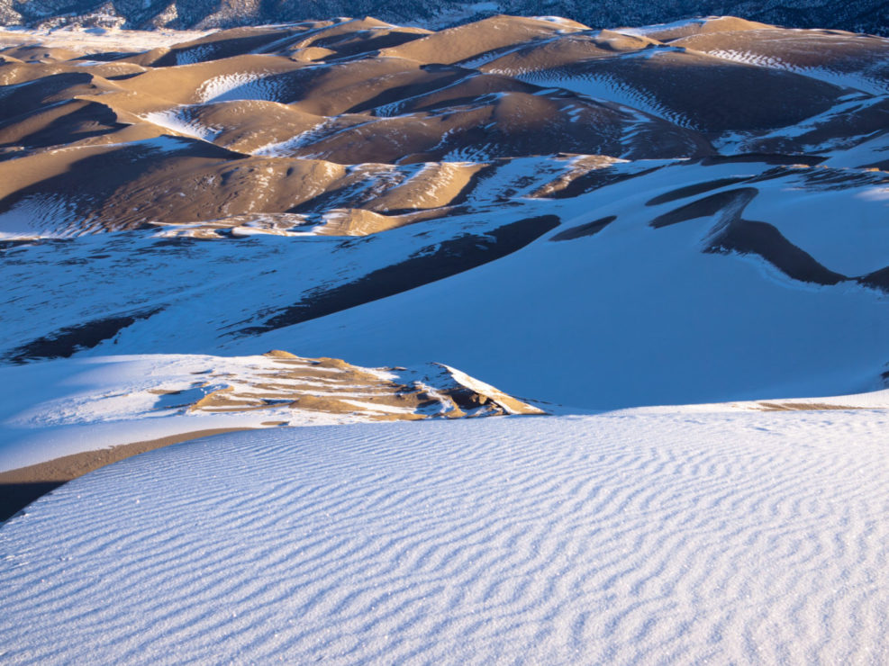 Great Sand Dunes in Snow