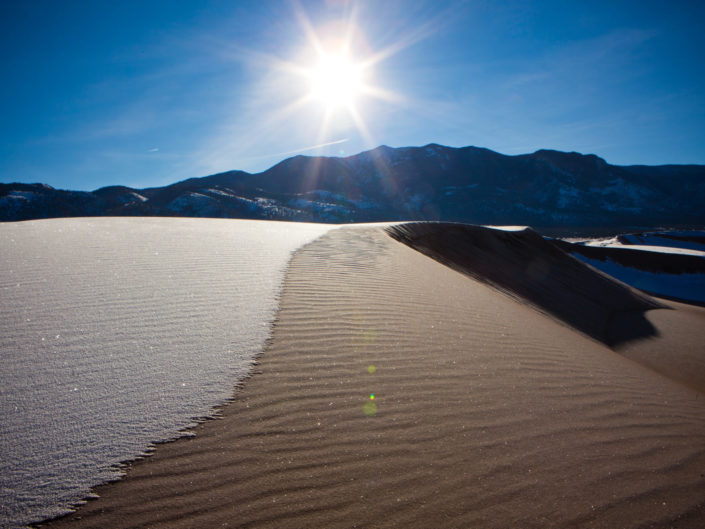 Great Sand Dunes in Snow