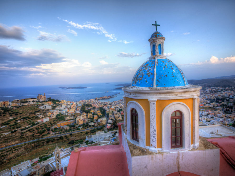 View from Basilica San Giorgio – Ano Syros, Greece