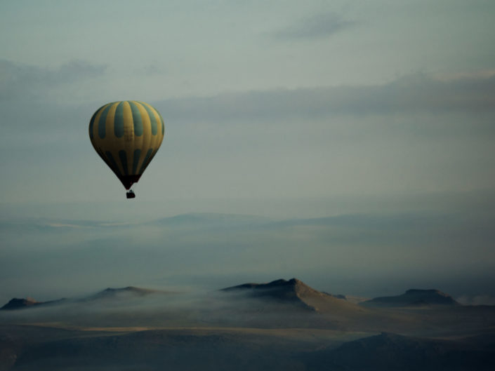 Hot Air Balloons over Cappadocia, Turkey