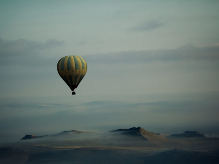 Hot Air Balloons over Cappadocia, Turkey