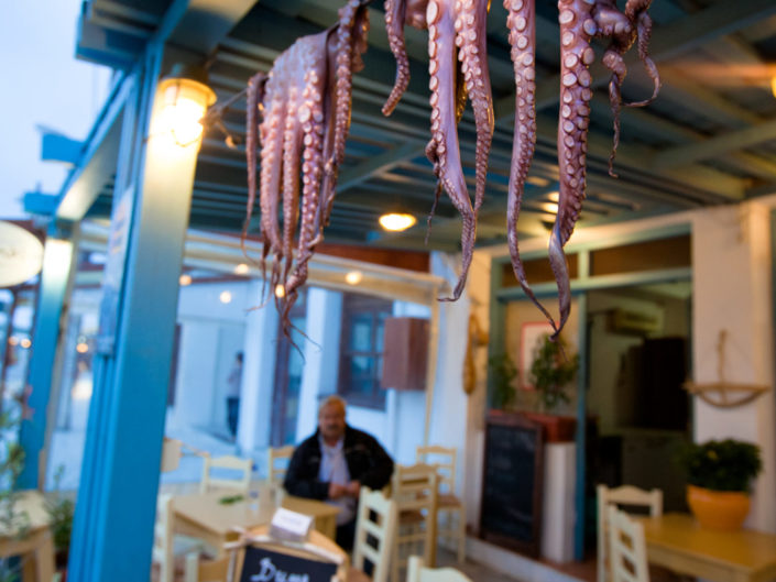 Fresh Caught Octopi Drying – Naxos, Greece