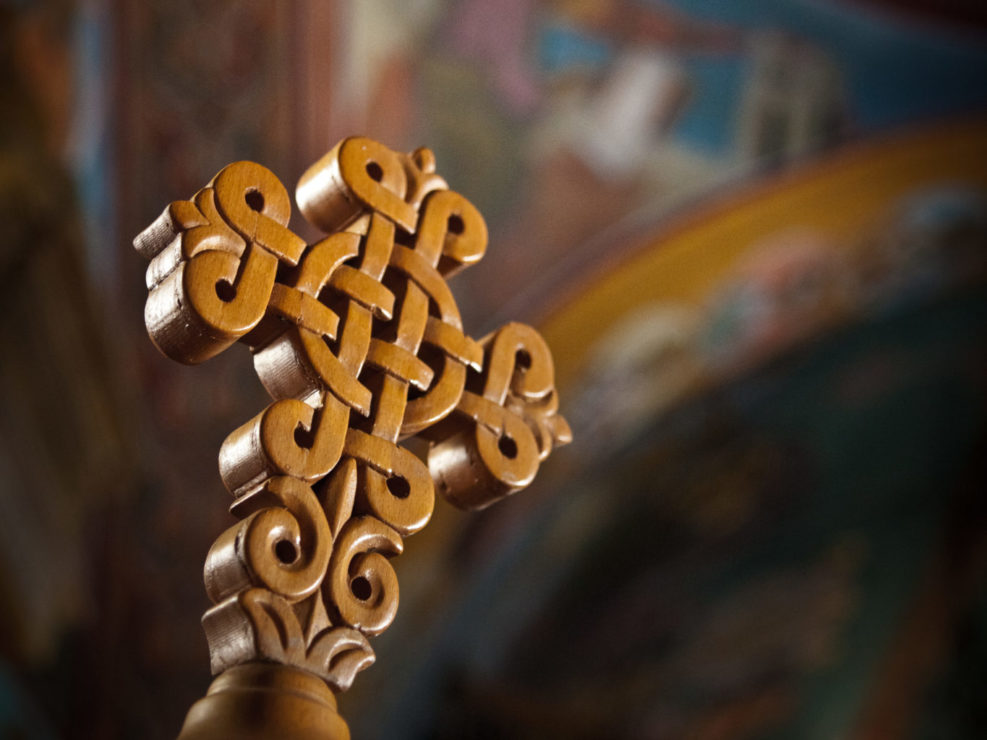 Cross Greek Orthodox Church Interior – Naxos