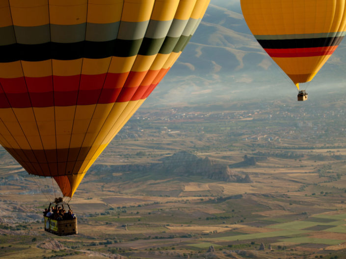 Hot Air Balloons Over Cappadocia, Turkey