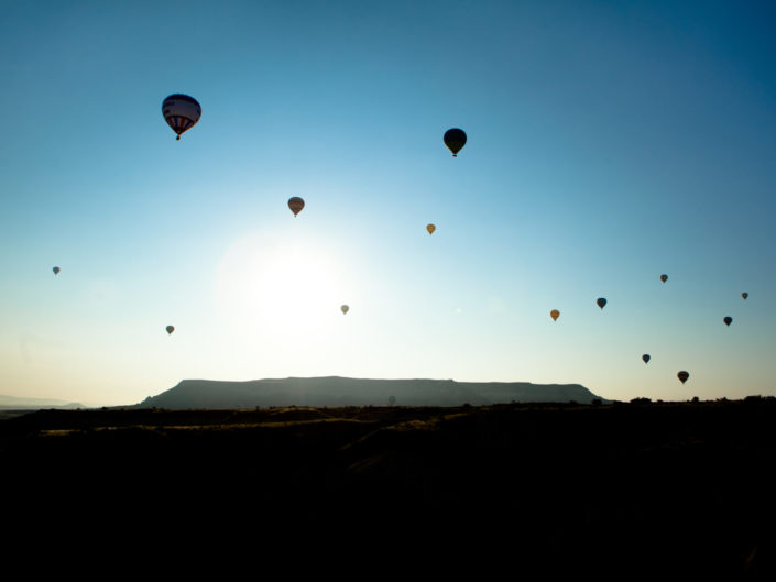 Hot Air Balloons Over Cappadocia, Turkey