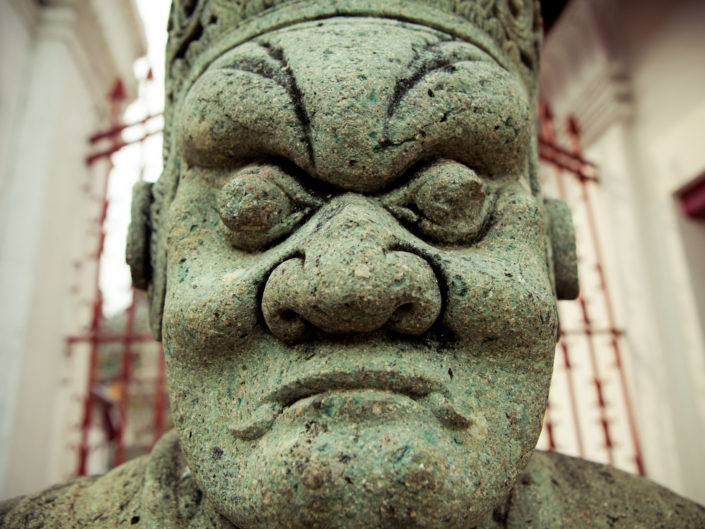 Stone Guard Statue at Wat Arun – Bangkok Thailand