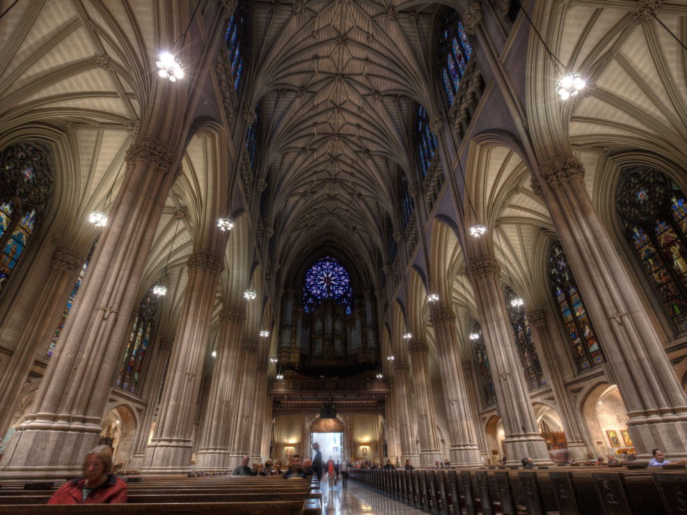 Interior of St Patrick’s Cathedral, Manhattan