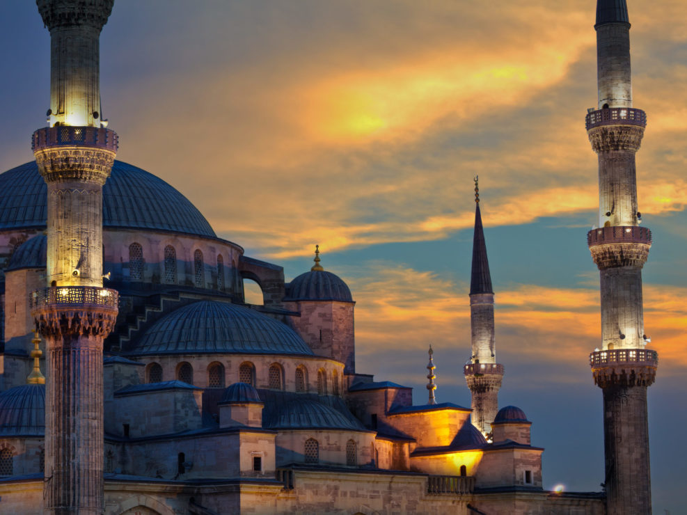 Blue Mosque at Sunset